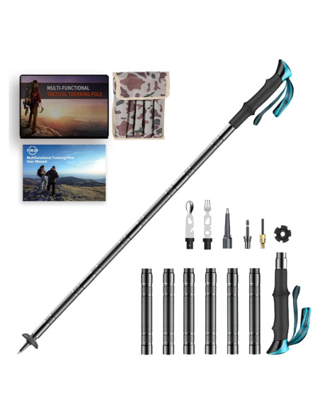 Bastón de Caminata Táctico Yolid Ajustable 68-135cm 6-en-1 Bastón de Caminata Táctico Yolid Ajustable 68-135cm 6-en-1
