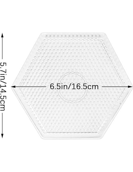 Kits de Tableros Hexagonales H&W para Perlas de Fusible 5mm - 3 Piezas Kits de Tableros Hexagonales H&W para Perlas de Fusible 5mm - 3 Piezas