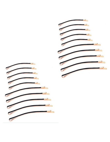 Pasadores de Metal Textention para Cabello 20pcs Negros Pasadores de Metal Textention para Cabello 20pcs Negros