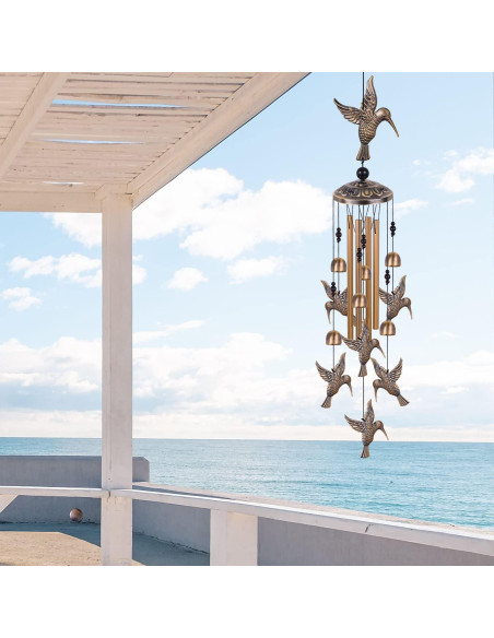 Campanas de Viento de Bronce Solawindchime Colibrí 89 cm Campanas de Viento de Bronce Solawindchime Colibrí 89 cm