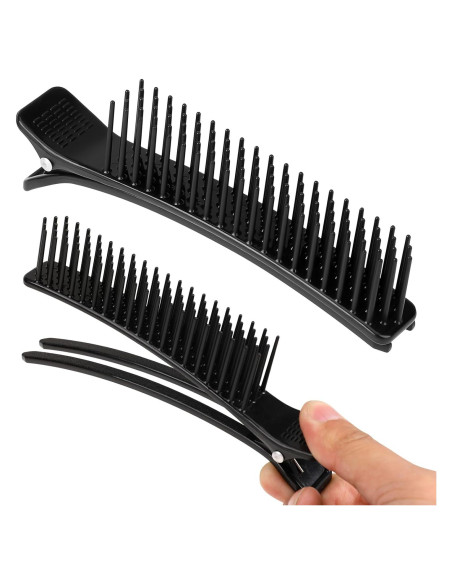 Clips para Cabello MOZEAT LENS 2 Pcs Profesionales Negro Clips para Cabello MOZEAT LENS 2 Pcs Profesionales Negro