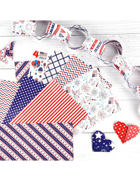Conjunto de Papel Decorativo Morcheiong 60 Hojas A5 4 de Julio Conjunto de Papel Decorativo Morcheiong 60 Hojas A5 4 de Julio