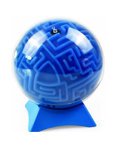 Puzzle de Bola de Laberinto 3D ALaLatois Azul 10 cm Juguete Educativo 2