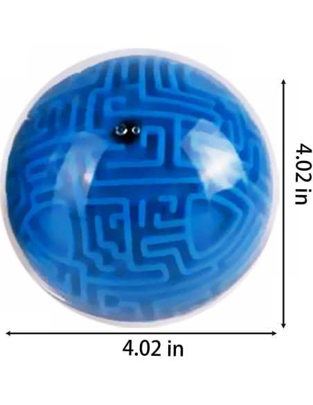 Puzzle de Bola de Laberinto 3D ALaLatois Azul 10 cm Juguete Educativo Puzzle de Bola de Laberinto 3D ALaLatois Azul 10 cm Juguete Educativo