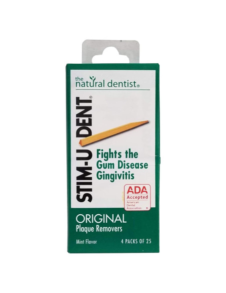 Eliminadores de Placa Stim-U-Dent 600 Palillos Menta Eliminadores de Placa Stim-U-Dent 600 Palillos Menta