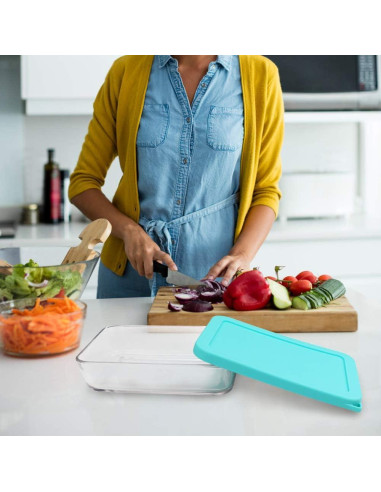 Cubiertas de Silicona Rectangulares 3 Tazas SOPHICO Menta 2 Pzas