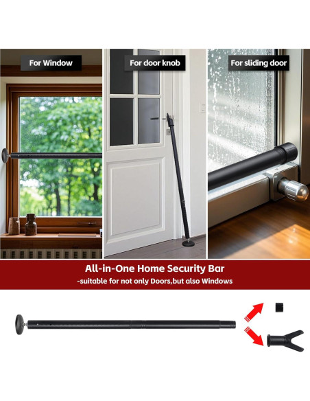 Barra de Seguridad Ajustable Wefaith 600LB 62.2-128.7cm Barra de Seguridad Ajustable Wefaith 600LB 62.2-128.7cm