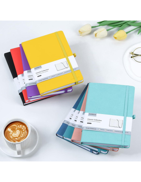 Cuaderno POPRUN A5 Tapa Dura Rayado Negro 240 Páginas Cuaderno POPRUN A5 Tapa Dura Rayado Negro 240 Páginas
