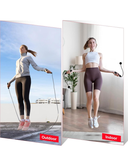 Cuerda de Salto 2 en 1 Vinsot con Peso Ajustable 2.8m Cuerda de Salto 2 en 1 Vinsot con Peso Ajustable 2.8m