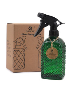 Pulverizador de Plantas OFFIDIX de Vidrio 400ml Verde Ajustable