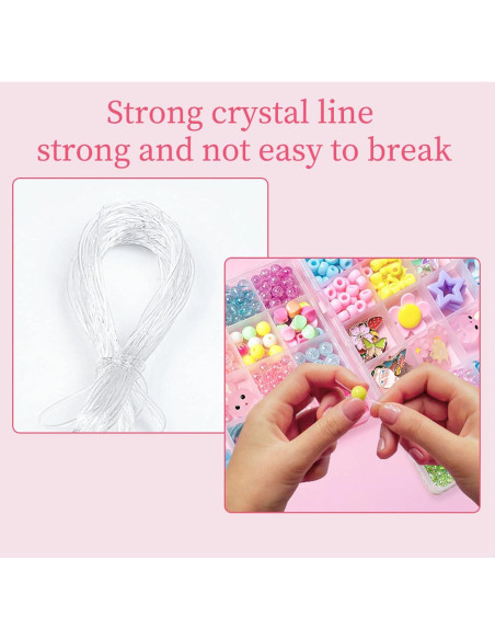 Kit de Joyería DIY Jwxstore para Niñas - 450 Cuentas Coloridas Kit de Joyería DIY Jwxstore para Niñas - 450 Cuentas Coloridas