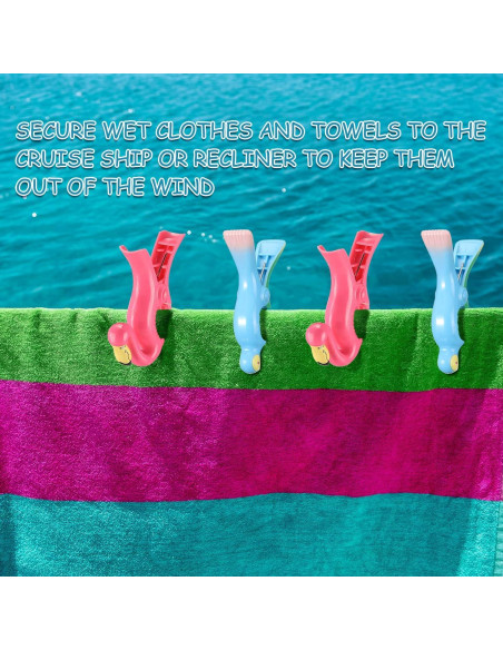 Clips para Toallas de Playa Sieral - 8 Pcs Estilo Múltiple Clips para Toallas de Playa Sieral - 8 Pcs Estilo Múltiple