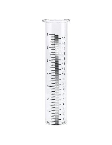 Tubo de Reemplazo de Vidrio para Pluviómetro QMET 17cm