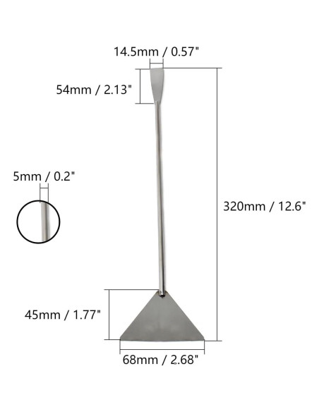 Espátula Acuática Utoolmart de Acero Inoxidable 32 cm Espátula Acuática Utoolmart de Acero Inoxidable 32 cm