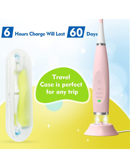 Cepillo de Dientes Eléctrico Infantil FUMEIKANG Azul Recargable Cepillo de Dientes Eléctrico Infantil FUMEIKANG Azul Recargable