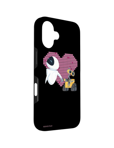 Funda de teléfono WALL-E y Eve Disney Pixar para iPhone 16