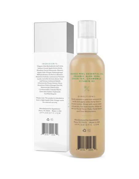 Limpiador Facial Natural AppleBiotic 2x30ml Vinagre de Sidra Limpiador Facial Natural AppleBiotic 2x30ml Vinagre de Sidra