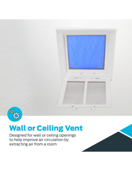 Rejilla de Ventilación de Aire de Retorno EZ-FLO 25.4 cm Rejilla de Ventilación de Aire de Retorno EZ-FLO 25.4 cm