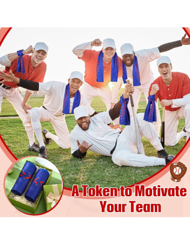 12 Toallas Refrigerantes CraftyDream 101.6x30.5cm Softball