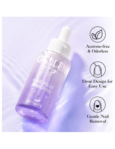 Removedor de Pegamento para Uñas Gellen 40ML Sin Acetona