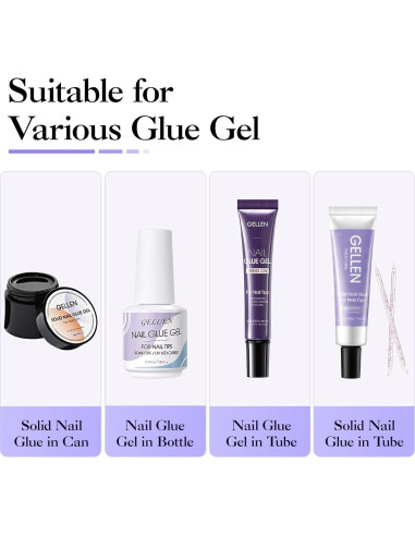 Removedor de Pegamento para Uñas Gellen 40ML Sin Acetona