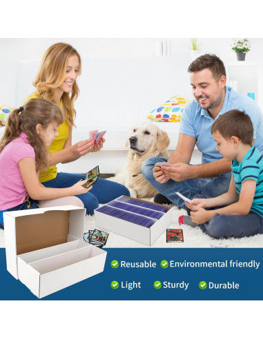 Paquete de 4 cajas de almacenamiento de cartas HIMOMO 2340 cartas