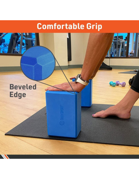 Bloques de Yoga Body Sport Púrpura 3" Espuma Ligera Bloques de Yoga Body Sport Púrpura 3" Espuma Ligera