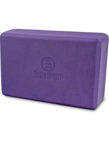 Bloques de Yoga Body Sport Púrpura 3" Espuma Ligera Bloques de Yoga Body Sport Púrpura 3" Espuma Ligera