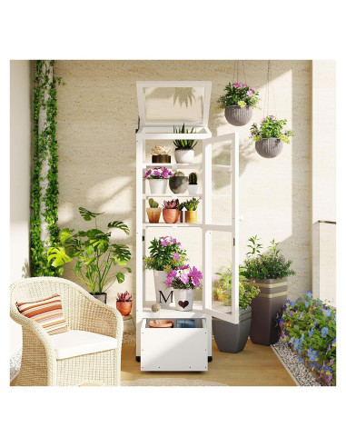 Invernadero de Jardín LUMISOL Mini Marco Frío Blanco 158.5 cm