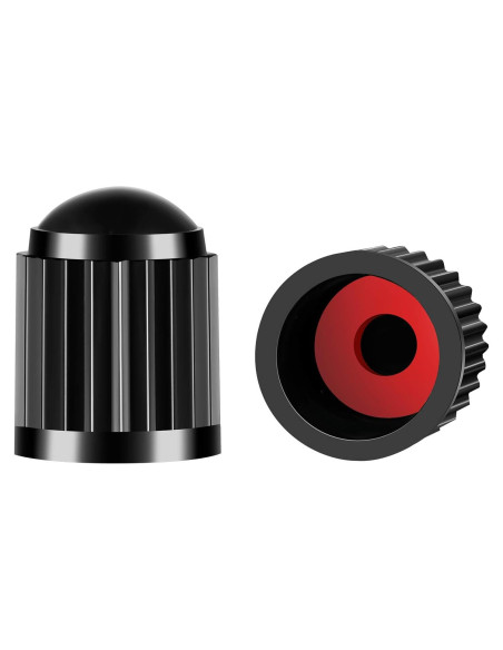 Tapa de Válvula de Neumático HZJD Negra 25PCS para Coches y Bicicletas Tapa de Válvula de Neumático HZJD Negra 25PCS para Coches y Bicicletas