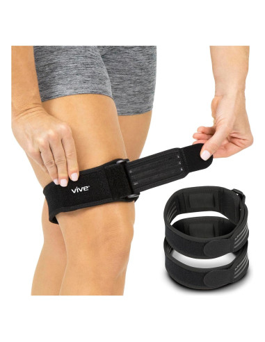 Faja de Compresión IT Band Vive - 2 Pack - Soporte Rodilla