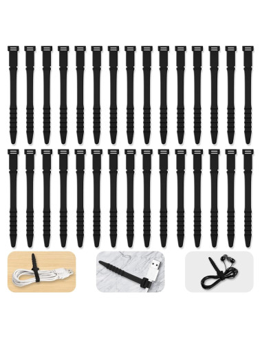 Bridas de Silicona Reutilizables YIMATEECO 11.3cm 30pcs