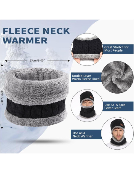 Gorro de Invierno FZ FANTASTIC ZONE con Bufanda y Forro Polar Gorro de Invierno FZ FANTASTIC ZONE con Bufanda y Forro Polar