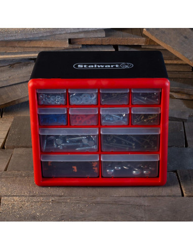 Organizador de Almacenamiento Stalwart 12 Cajones - 4 Grandes y 8 Pequeños