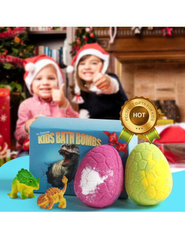 Bombas de Baño Orgánicas para Niños Zeewoo - 2 Piezas con Juguetes