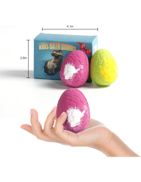 Bombas de Baño Orgánicas para Niños Zeewoo - 2 Piezas con Juguetes Bombas de Baño Orgánicas para Niños Zeewoo - 2 Piezas con Juguetes