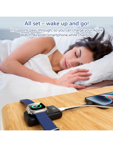 Cargador Portátil Magnético 3000mAh Galeces para Apple Watch Cargador Portátil Magnético 3000mAh Galeces para Apple Watch