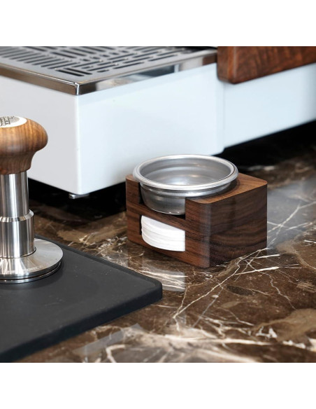 Soporte de Filtro de Café Watchget de Madera Natural 60mm Soporte de Filtro de Café Watchget de Madera Natural 60mm