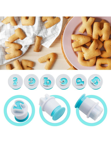 Cortadores de Galletas Letras Alfabeto 26PCS Hoypeyfiy