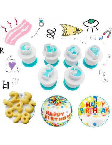 Cortadores de Galletas Letras Alfabeto 26PCS Hoypeyfiy