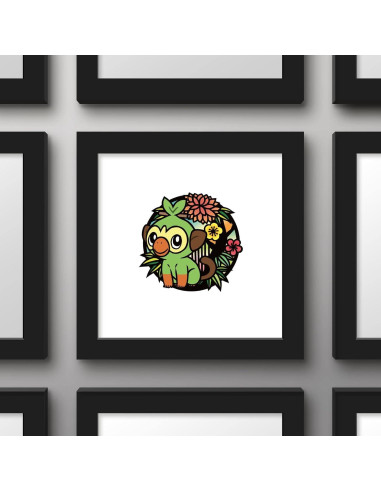 Póster de Arte de Pared Pokémon Grookey Trends 30.48x30.48cm
