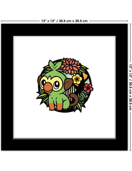 Póster de Arte de Pared Pokémon Grookey Trends 30.48x30.48cm Póster de Arte de Pared Pokémon Grookey Trends 30.48x30.48cm
