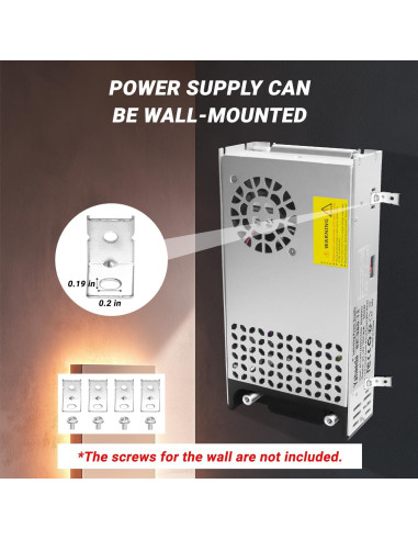 Convertidor 12V 360W 30A Yaheeda CA a CC para Bomba y LED
