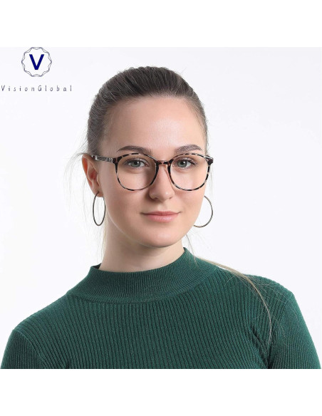 Gafas Anti Luz Azul VisionGlobal para Hombres y Mujeres - Marco Ovalado Gafas Anti Luz Azul VisionGlobal para Hombres y Mujeres - Marco Ovalado