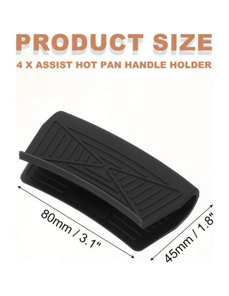 Funda de Mango de Silicona Antideslizante uxcell - 4 Pcs Funda de Mango de Silicona Antideslizante uxcell - 4 Pcs