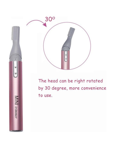 Mini Afeitadora Rotativa Eléctrica Tongtletech Rosa