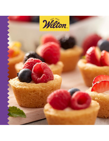 Molde para Muffins Antiadherente Wilton Gold 24 Tazas 25.4x40.6 cm