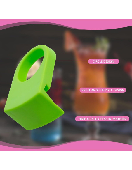 14 Sujetadores de Clip para Copas de Vino Koceci Coloridos 14 Sujetadores de Clip para Copas de Vino Koceci Coloridos