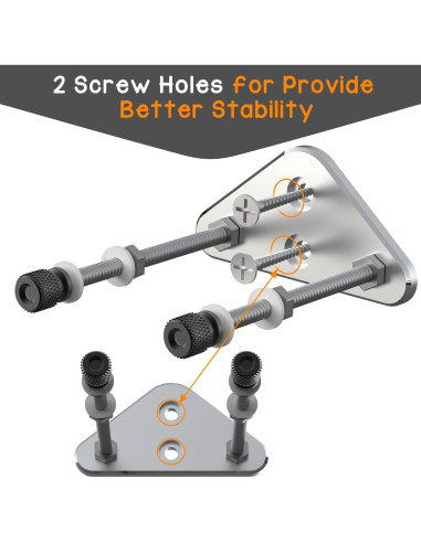 Soporte de Pared para Skateboard Aluminio 6 Paquetes Plata
