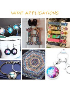 Cabochones de Vidrio Caleidoscópicos PH PandaHall 25mm - 70pcs 2